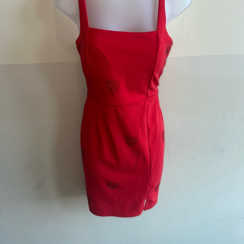 Pink Dress with hearts